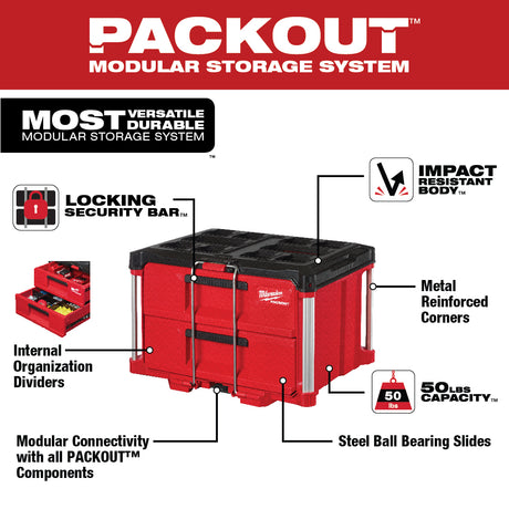 Packout Tool Box 2-Drawer 14.3"