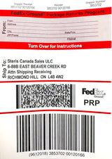 Parts Return Label